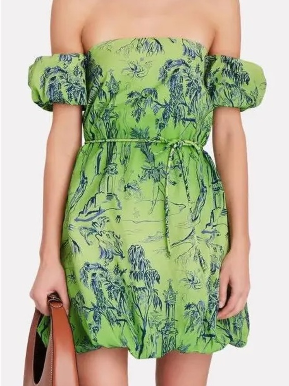 STAUD | Ash Dress in Feather Tree Green Size 4